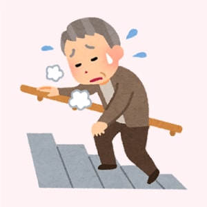 よろけたり、転倒しやすくなる